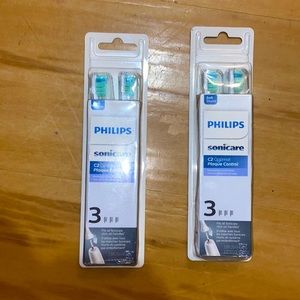 2 NIB PHILIPS SONICARE 3PK SOFT REPLACEMENT HEADS FOR ELECTRIC TOOTHBRUSH